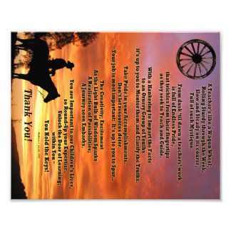 ウエスタン先生鑑賞詩プリント フォトプリント