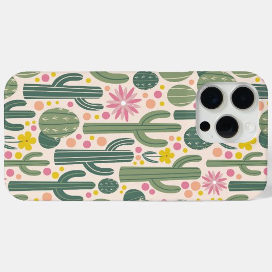 ウエスタン女性のカーボーイサボスデザートフローラルパターン Case-Mate iPhoneケース (裏面 (横))