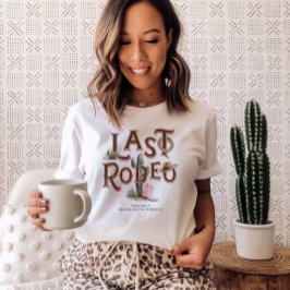 ウエスタン女性のカーボーイバチェロレッテ Tシャツ