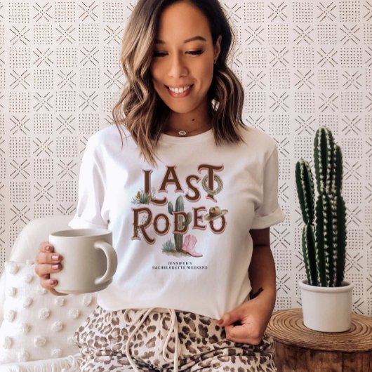 ウエスタン女性のカーボーイバチェロレッテ Tシャツ