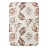 ウエスタン女性のカーボーイピンクブラウンハット バスマット (正面縦)