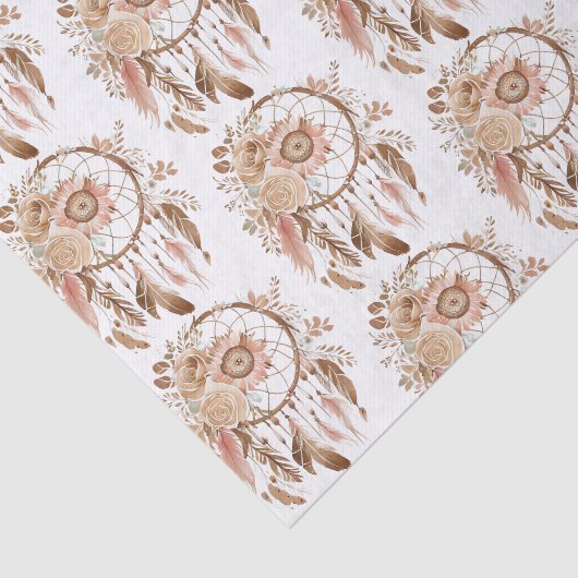 ウエスタン女性のカーボーイフローラドリームキャッチャー誕生日 薄葉紙 (詳細)