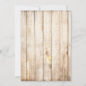 ウエスタン女性のカーボーイラスティックスクラップブック作りジャーナルフローラ 招待状 (裏面)