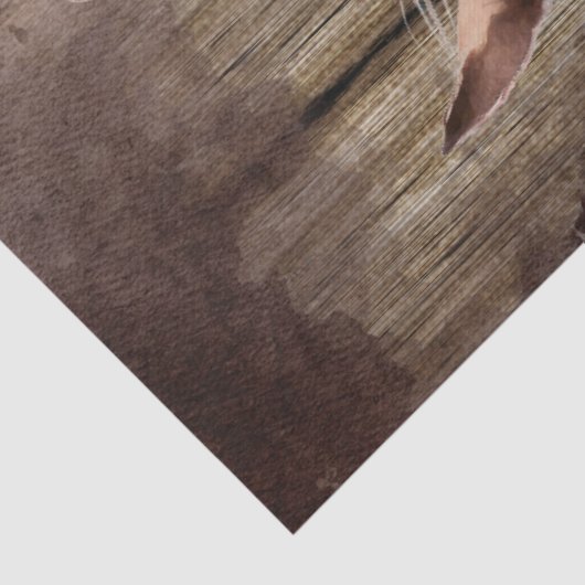 ウエスタン女性のカーボーイ水の色のデコページ 薄葉紙 (詳細)