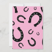 ウエスタン女性のカーボーイ |ブライダル素朴シャワーの招待 招待状 (裏面)