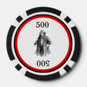 ウエスタン女性のカーボーイ ポーカーチップ (裏面)