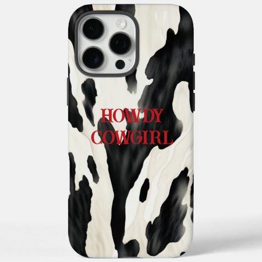 ウエスタン牧場の動物 牛 カントリー Case-Mate iPhoneケース (裏面)