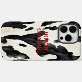 ウエスタン牧場の動物 牛 カントリー Case-Mate iPhoneケース (裏面 (横))