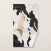 ウエスタン白黒グラム金ゴールドコウィド バスタオルセット (ハンドタオル)