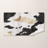 ウエスタン白黒グラム金ゴールドコウィド バスタオルセット (ハンドタオル)