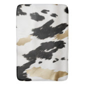 ウエスタン白黒グラム金ゴールドコウィド バスマット (正面縦)