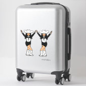 ウエスタン白黒ステッカー#2 シール (スーツケース)