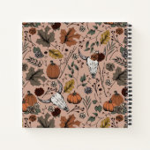 ウエスタン秋ハーベストアンド牛スカル ノートブック (裏面)