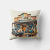 ウエスタン素朴カントリー食べ物を与えストア クッション (裏面)