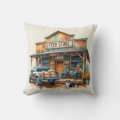 ウエスタン素朴カントリー食べ物を与えストア クッション (正面)