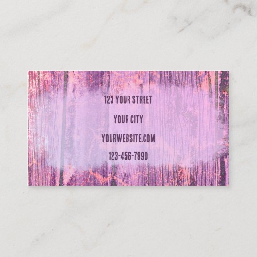 ウエスタン素朴テクスパーグランジプルブルスカル 名刺 (裏面)