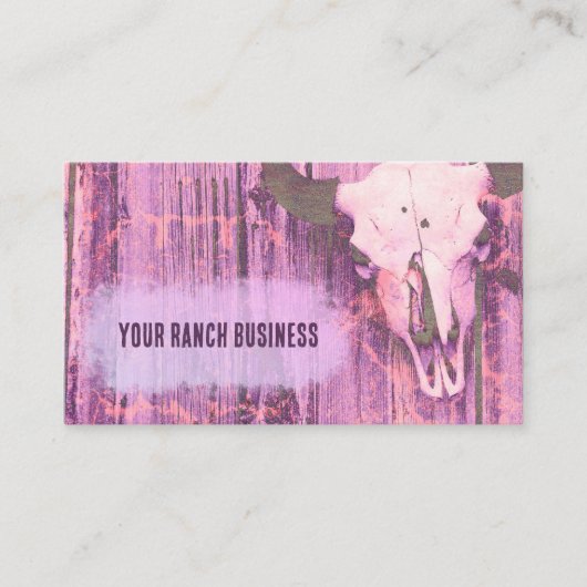 ウエスタン素朴テクスパーグランジプルブルスカル 名刺 (正面)