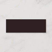 ウエスタン素朴ブルスカルの結婚カントリーの質感 スキニー名刺 (裏面)