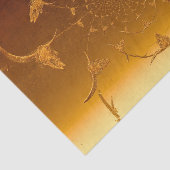 ウエスタン素朴メタリック金ゴールドテクスチャー牛スカル 薄葉紙 (詳細)