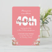 ウエスタン素朴ワイルドフラワーパーソナライズされた誕生日 招待状 (スタンド正面)