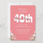 ウエスタン素朴ワイルドフラワーパーソナライズされた誕生日 招待状 (正面)