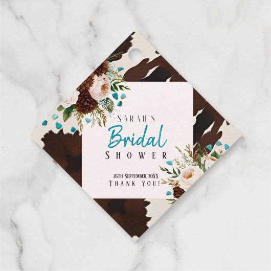 ウエスタン素朴ワイルドフラワーボホサンキュー フェイバータグ (裏面)