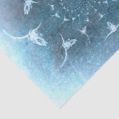 ウエスタン素朴ヴィンテージブルーテクスチャブルスカル 薄葉紙 (詳細)