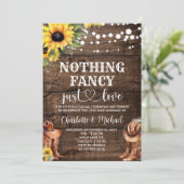 ウエスタン素朴Nothingファンシーは単なる愛結婚の 招待状 (スタンド正面)