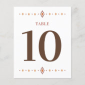 ウエスタン結婚のテーブル番号 (正面)