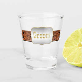 ウエスタン結婚ズベルト及びグルームベルトバックル ショットグラス