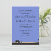 ウエスタン結婚式招待状 招待状 (スタンド正面)