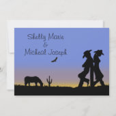 ウエスタン結婚式招待状 招待状 (裏面)