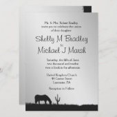 ウエスタン結婚式招待状 招待状 (正面/裏面)