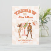 ウエスタン誕生日招待状パーティージョイントパーティー 招待状 (スタンド正面)