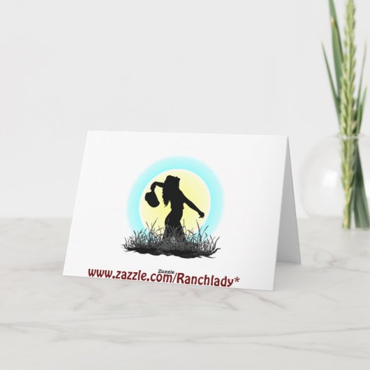 ウエスタン誕生日 カード (裏面)