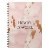 ウエスタン赤面ピンククリームコフェイクウィド ノートブック (正面)