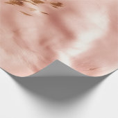 ウエスタン赤面ピンクコフェイクウィドブライダルシャワー ラッピングペーパー (角)