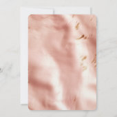 ウエスタン赤面ピンクコフェイクウィドブライダルシャワー 招待状 (裏面)