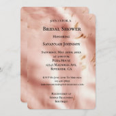 ウエスタン赤面ピンクコフェイクウィドブライダルシャワー 招待状 (正面/裏面)