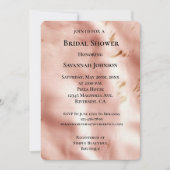 ウエスタン赤面ピンクコフェイクウィドブライダルシャワー 招待状 (正面)
