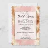 ウエスタン赤面ピンクブラウンコウィド 招待状 (正面)