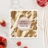 ウエスタン金ゴールドクリームコウィド スタンダードランチョンナプキン (インサイチュ)