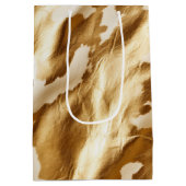 ウエスタン金ゴールドクリームコウィド ミディアムペーパーバッグ (裏面)