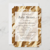 ウエスタン金ゴールドクリームコウィド 招待状 (正面)