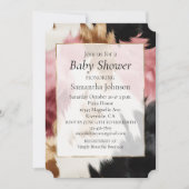 ウエスタン金ゴールドピンクブラッククリーム女性のカーボーイ牛革 招待状 (正面)