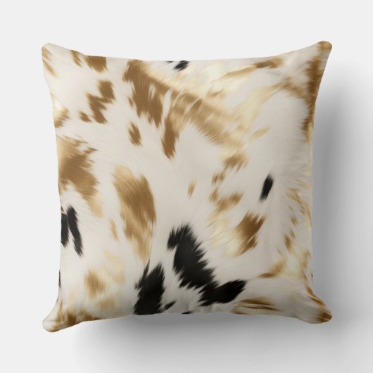 ウエスタン金ゴールドホワイトクリームコウィド クッション (裏面)