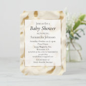 ウエスタン金ゴールドホワイトクリームコウィド 招待状 (スタンド正面)