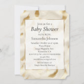 ウエスタン金ゴールドホワイトクリームコウィド 招待状 (正面)