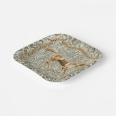 ウエスタン金ゴールドホースベルトバックル ペーパープレート (傾斜あり)