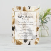 ウエスタン金ゴールド白黒クリームコウィド 招待状 (スタンド正面)